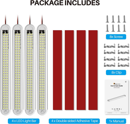 CT CAPETRONIX 120LED Interior Light – Smoke-Free, Flameless Strip for Truck Rest Stop and Pet-Safe Travel