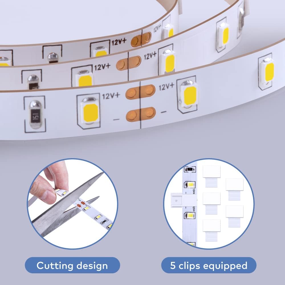 cuttable design at marked intervals for custom length