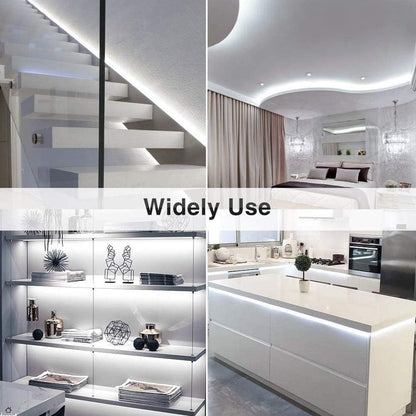 cuttable every 6 leds (3.94 inches) with marked cut lines plus flexible bendable design