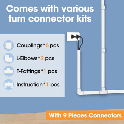 cuttable pvc channel customizable with scissors or saw