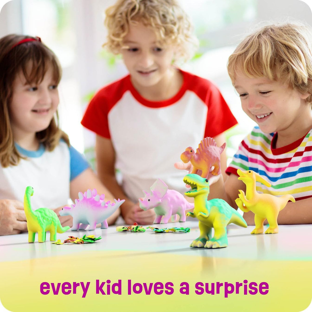 Dan&Darci Dinosaur Hatching Surprise Eggs for Kids - Multi-Day Growing Dino Activity for Siblings, Playroom, and Bedtime Routine - 6 Pack Ages 3-8