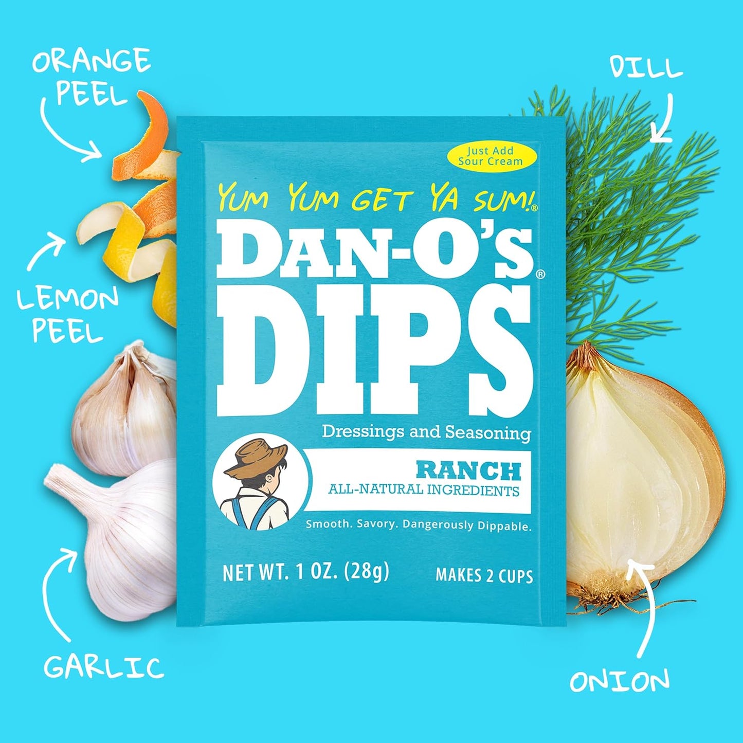 Dan-O's Dips Sampler – Clean-Ingredient Dip Mix the Whole Family Can Scoop Safely
