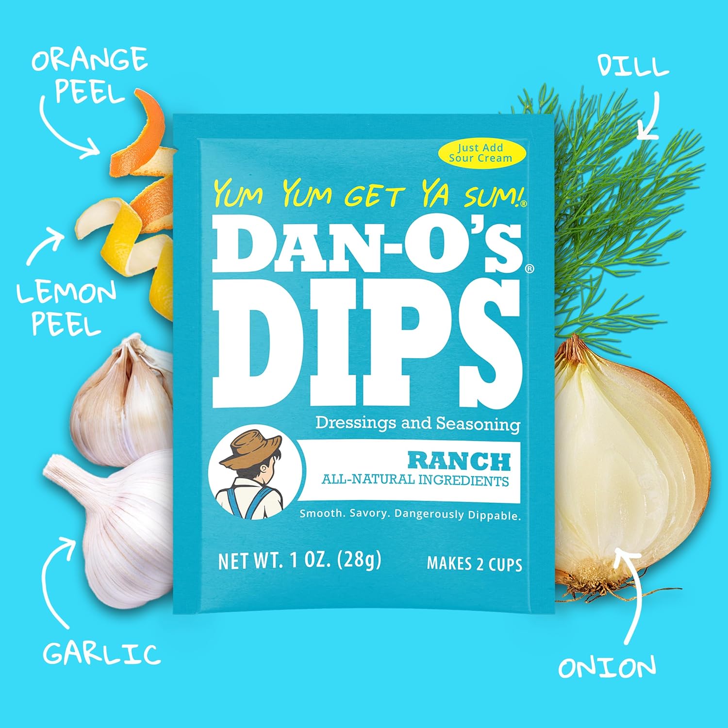 Dan-O's Dips Sampler – Clean-Ingredient Dip Mix the Whole Family Can Scoop Safely