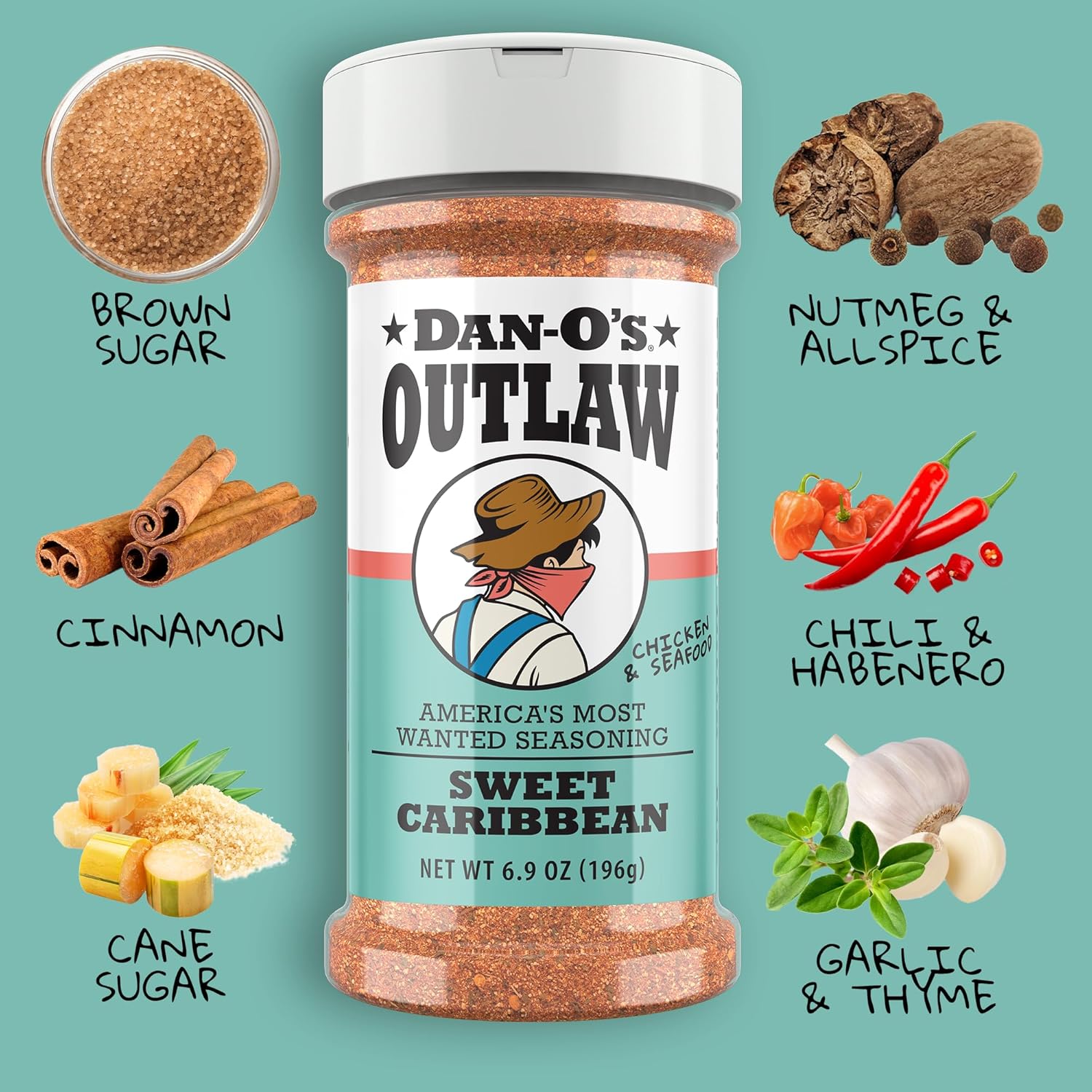 Dan-O's Outlaw Artisanal Spice Bundle – Premium 6 Bottle Tasting Flight for Refined Entertainers and Hosts
