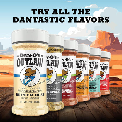 Dan-O's Outlaw Butter Dust Seasoning – Buttery Flavor Without the Fat for Healthy Snack Bowls and Veggie Plates