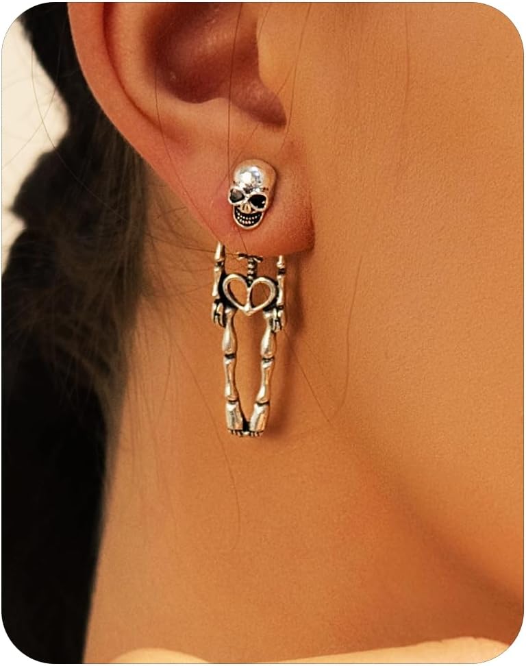dangle earring construction for high visibility of themed charms