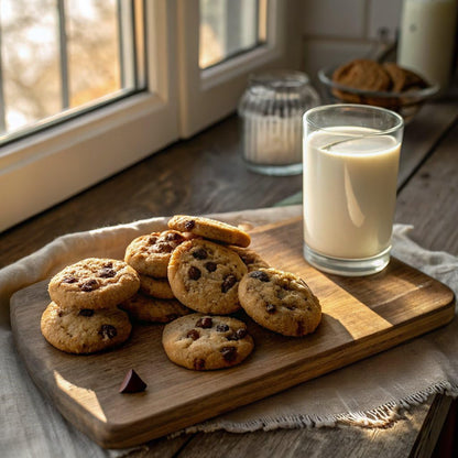 dark chocolate chips containing cocoa flavanols