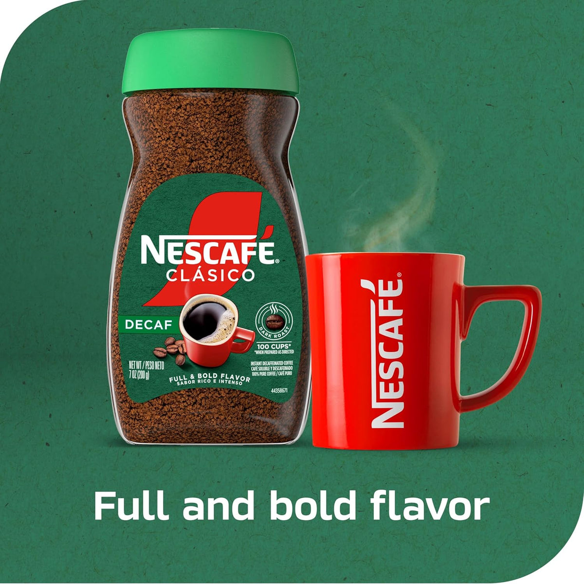 dark roast blend of robusta and arabica beans, 100% real coffee