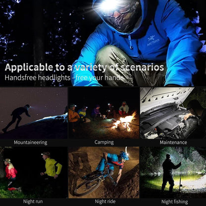 DARKBEAM Adjustable Rechargeable Headlamp – Focus Light for DIY Projects, Workshop Builds and Late-Night Fixes