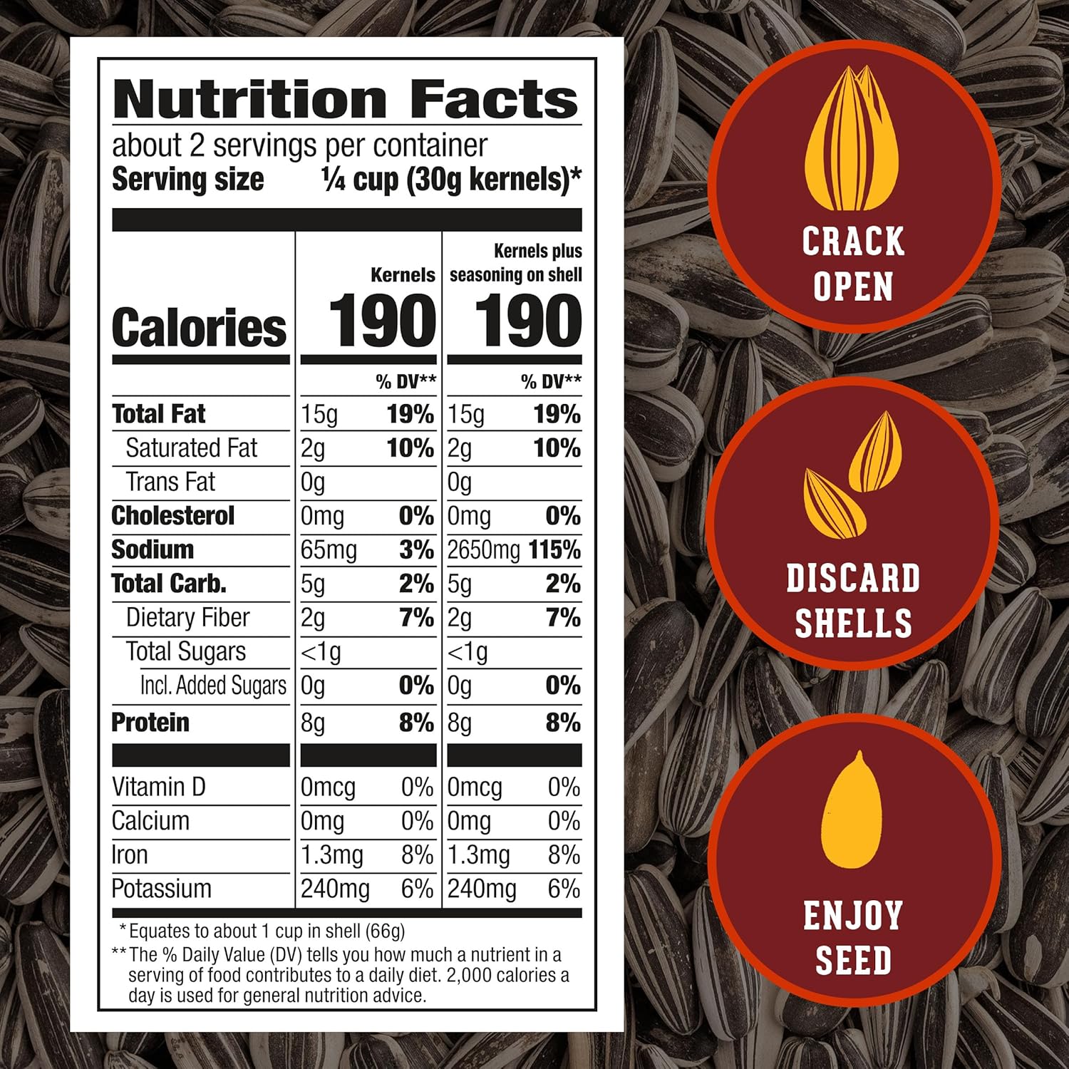 DAVID Jumbo Sunflower Seeds, Bar-B-Q Flavor, 5.25 oz – Low-Carb In-Shell Snack Between Workouts and Gym Sessions