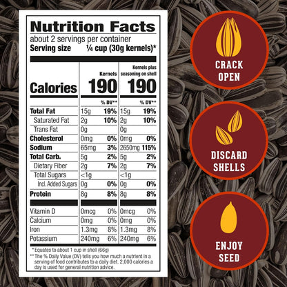 DAVID Jumbo Sunflower Seeds, Bar-B-Q Flavor, 5.25 oz – Low-Carb In-Shell Snack Between Workouts and Gym Sessions