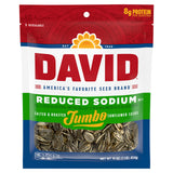 DAVID Reduced Sodium Sunflower Seeds – Heart-Smart Snack for Home Wellness Routines, 16oz Bag