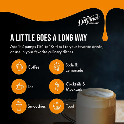 DaVinci Gourmet Natural Agave Syrup for Smoothie Prep Stations and Holistic Breakfast Bowls