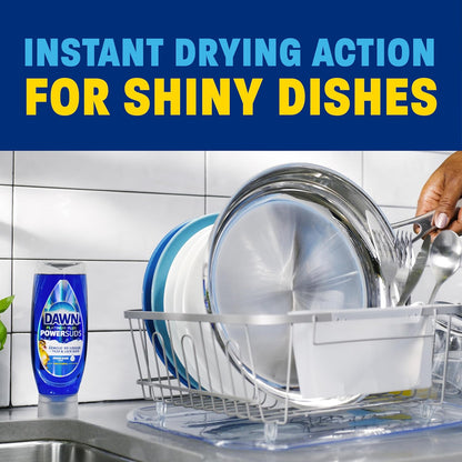 Dawn Platinum Plus PowerSuds Liquid Dish Soap for Calming Evening Kitchen Rituals, Fresh Rain Scent to Unwind After Dinner