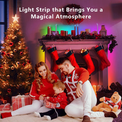 DAYBETTER Smart IC LED Strip Lights – Multicolor BGRIC Accent Lighting for Bedroom Aesthetic and Living Room Ambiance