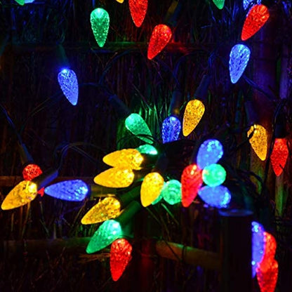 Dazzle Bright C6 String Lights – Year-Round Ambience Lighting for Living Room and Dining Area, 7 Colors