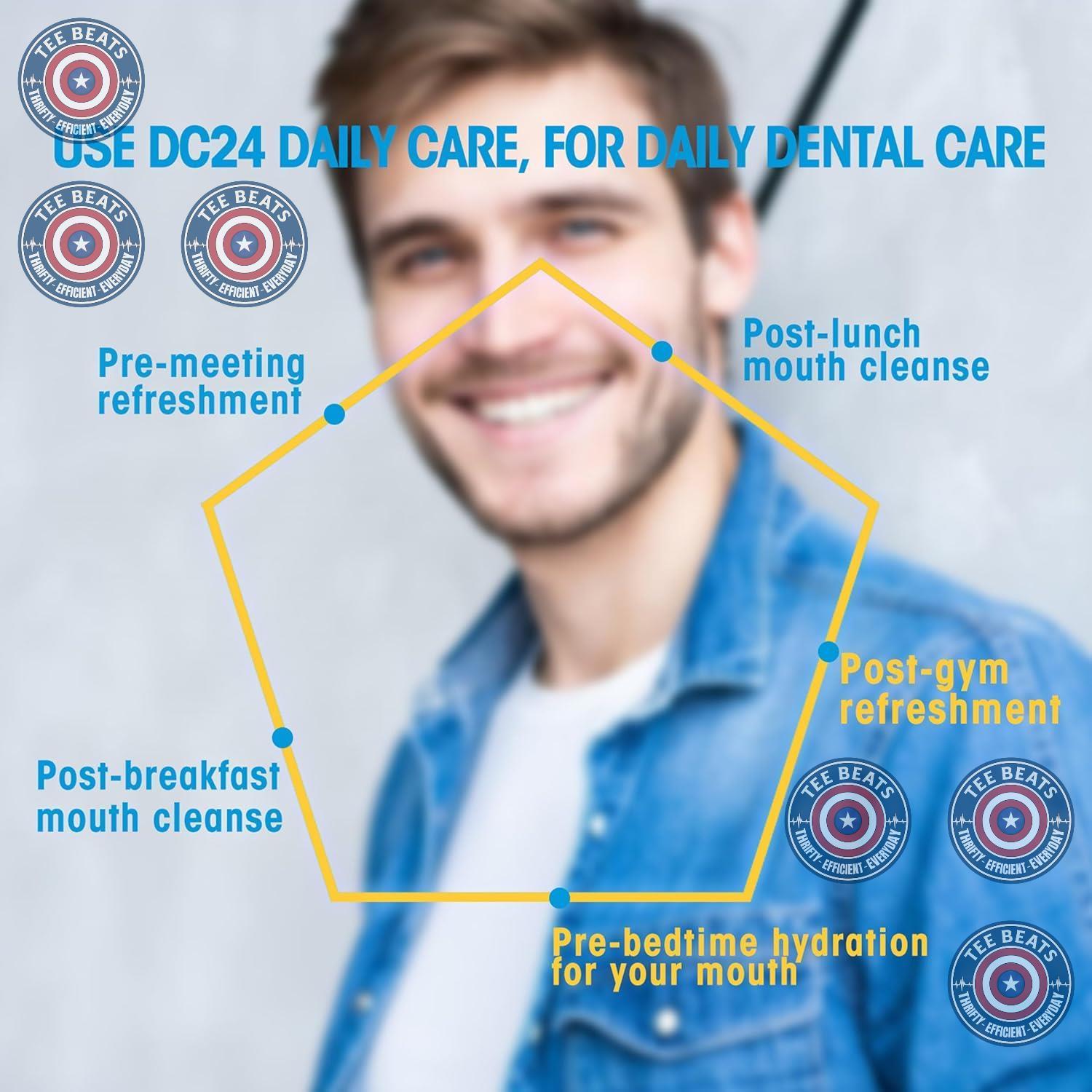 DC24 DAILY CARE 100% Xylitol Gum – Aspartame-Free Peppermint Chewing Gum for Office Desk Wellness Routine