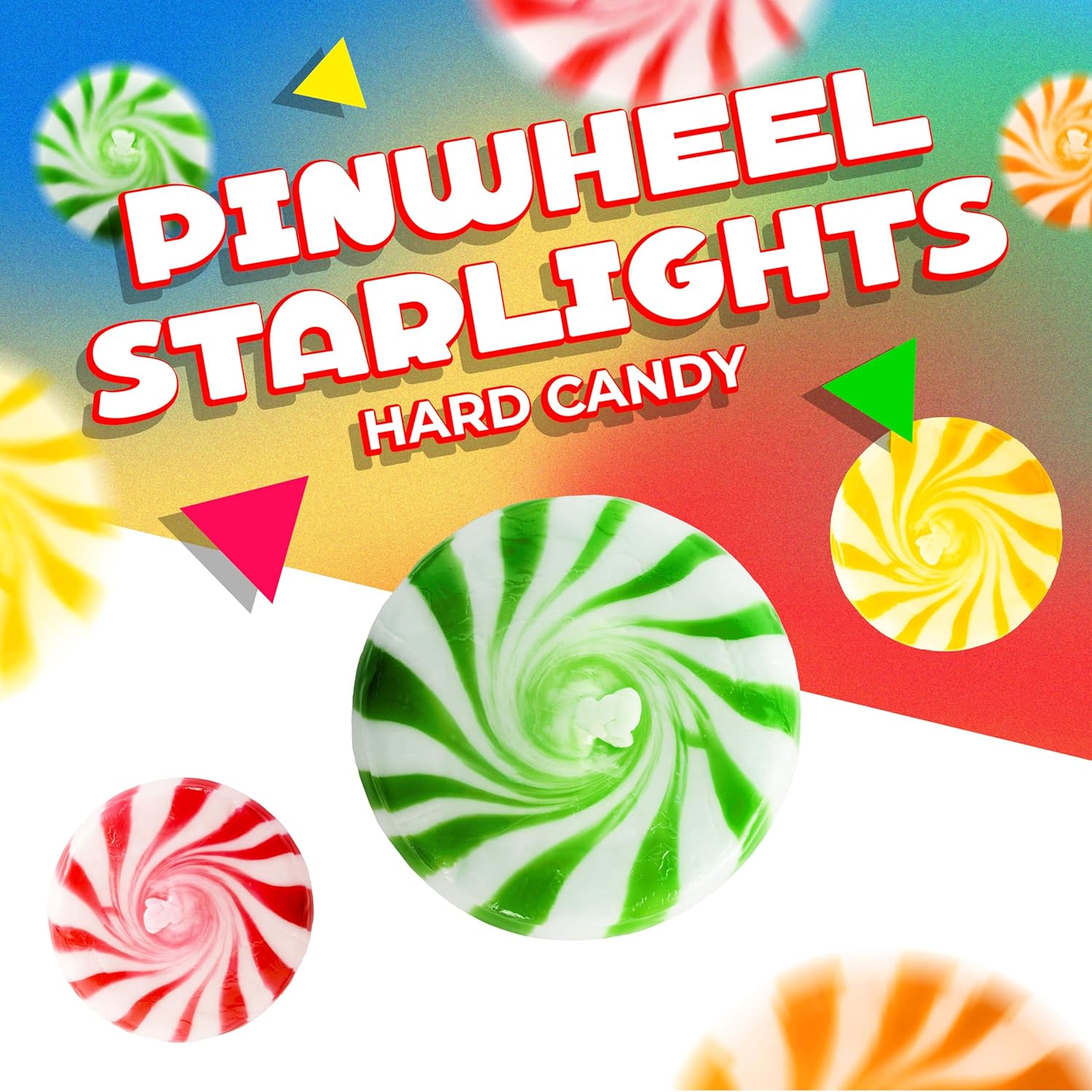decorative pinwheel shape with bright multicolor design