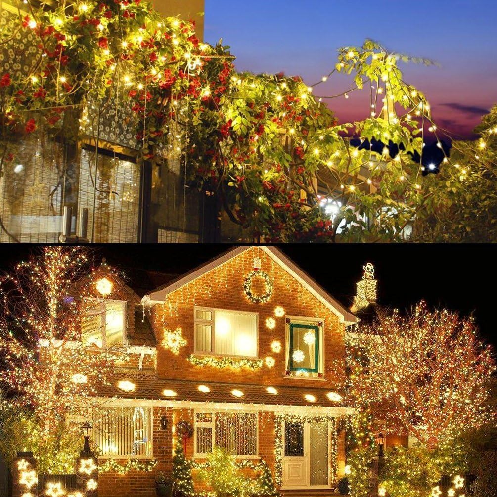 Decute 500LED 164ft Starry String Lights – Cozy Gift Idea for Best Friend, Dimmable Warm White Fairy Lights for Home and Party