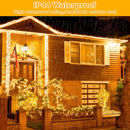 Decute 500LED 164ft Starry String Lights – Cozy Gift Idea for Best Friend, Dimmable Warm White Fairy Lights for Home and Party