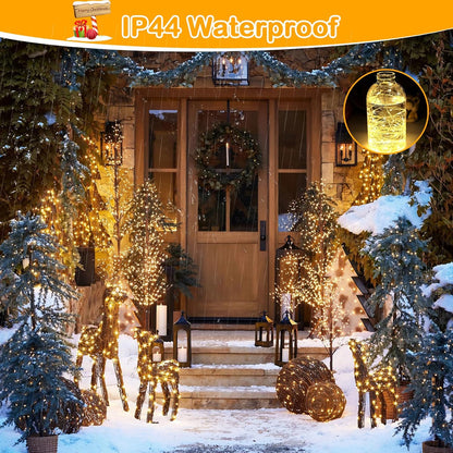 Decute 500LED Warm White Fairy Lights – Minimalist Bedroom & Apartment Ambient Lighting, 13 Modes with 8H Timer