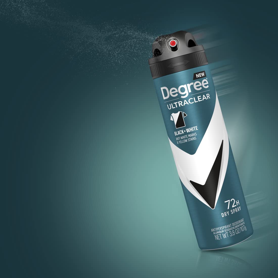 Degree Men Black + White Dry Spray Antiperspirant 3.8 oz (Pack of 3) – Portable Odor Defense for Hiking, Festivals, and Tailgates