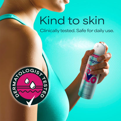 Degree Women 72H Odor Protection Deodorant Spray Rose and Waterlily Scent for Long Workday Confidence