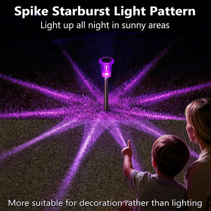 DenicMic Solar Garden Stakes, Effortless Less-Is-More Pathway Lighting for Intentional Outdoor Spaces, 10 Pack