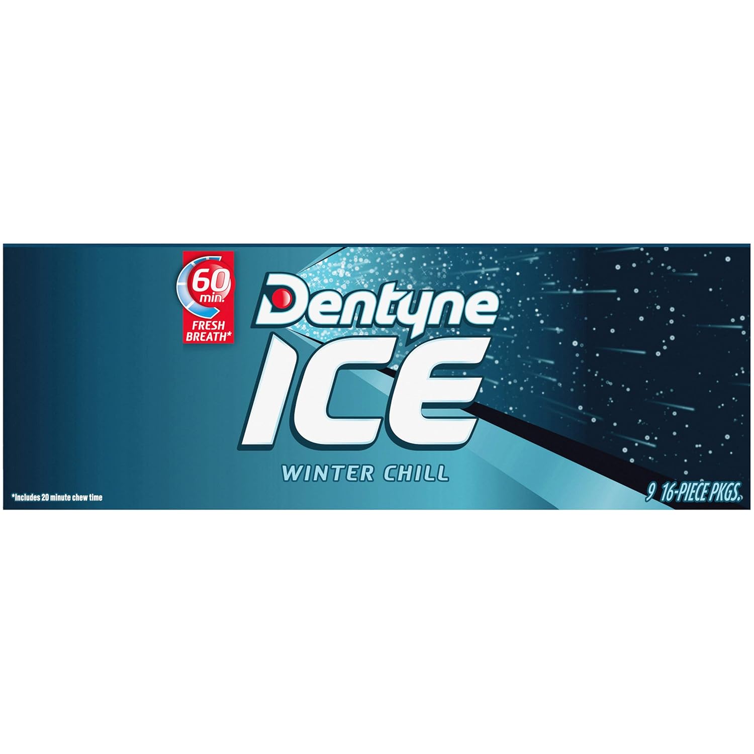 Dentyne Ice Winter Chill Sugar-Free Chewing Gum – Desk Drawer Essential for Office Meetings and Conference Room Confidence