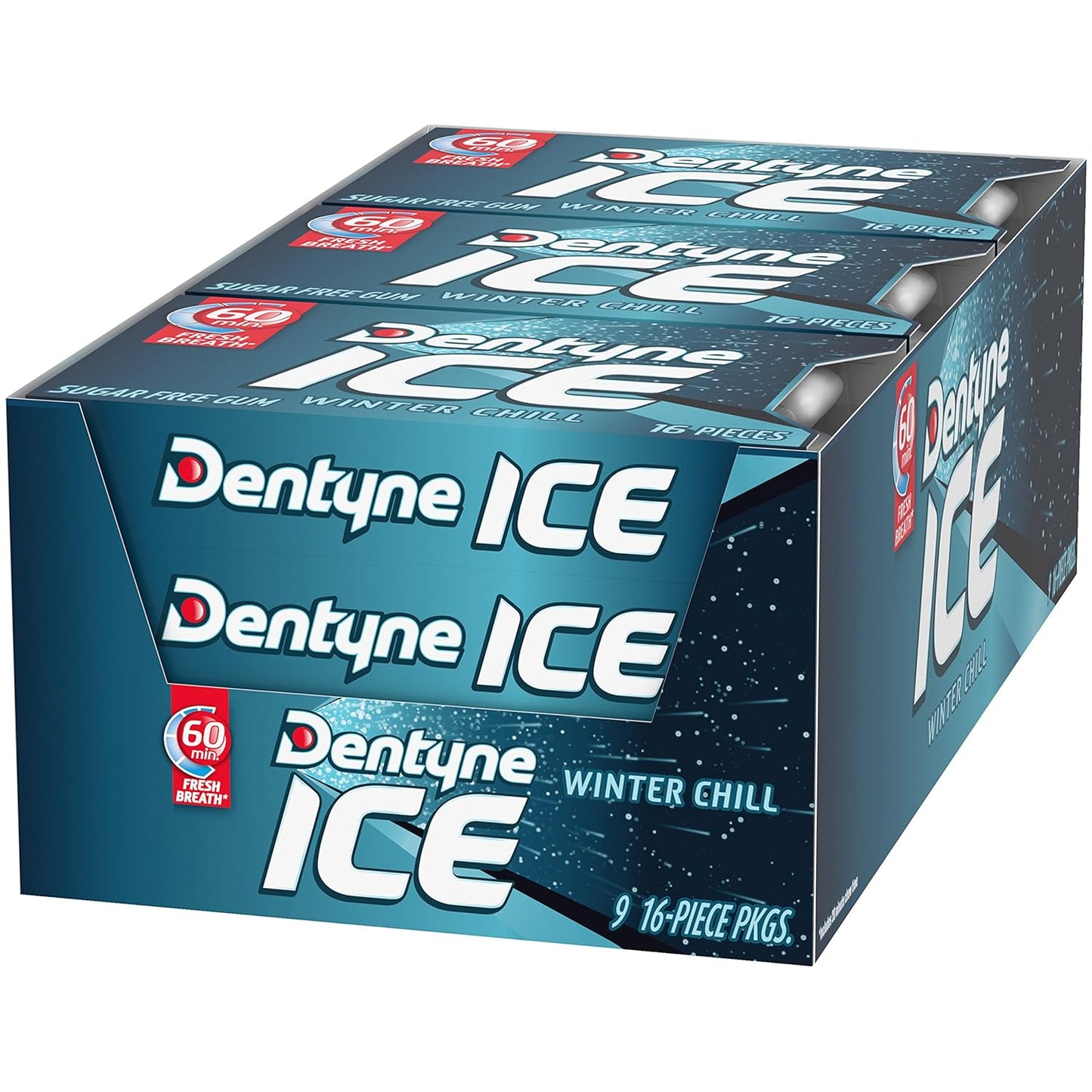 Dentyne Ice Winter Chill Sugar-Free Chewing Gum – Desk Drawer Essential for Office Meetings and Conference Room Confidence
