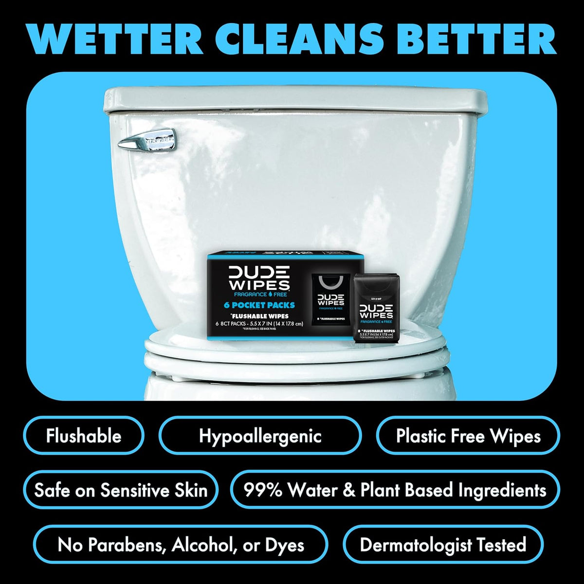 dermatologically tested and hypoallergenic for sensitive skin