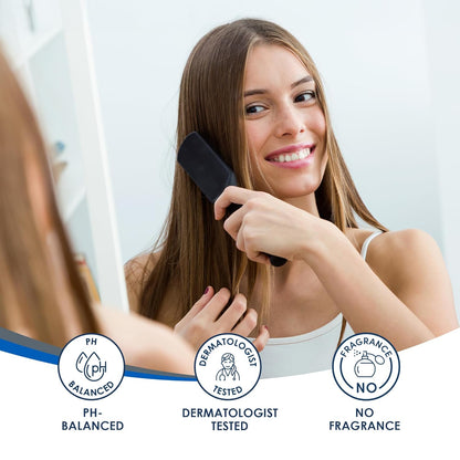 dermatologically tested formula suitable for daily use on all hair types
