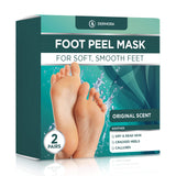 DERMORA Foot Peel Mask – Wind-Down Spa Treatment, Baby Soft Feet Pedicure Alternative