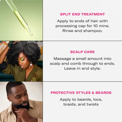 designed for all hair types and textures, including fine hair that resists heavier oils