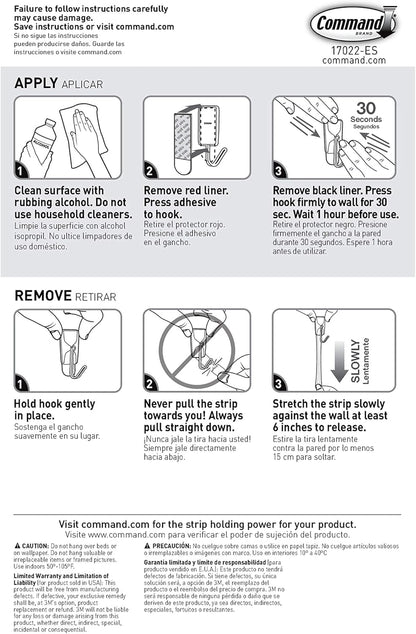 designed specifically as refills for command small indoor wall hooks and accessories