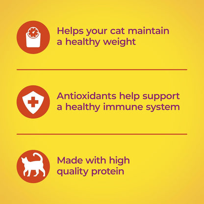 designed to help less-active indoor cats maintain a healthy weight