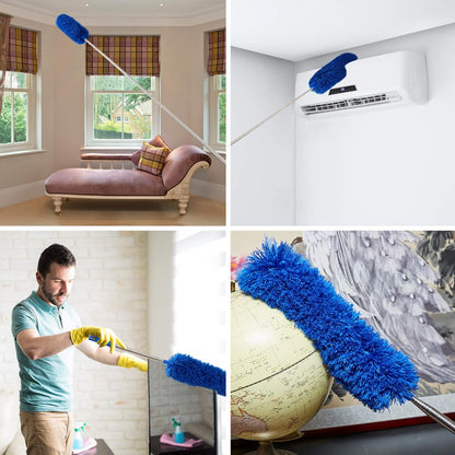detachable, machine-washable duster heads for reuse