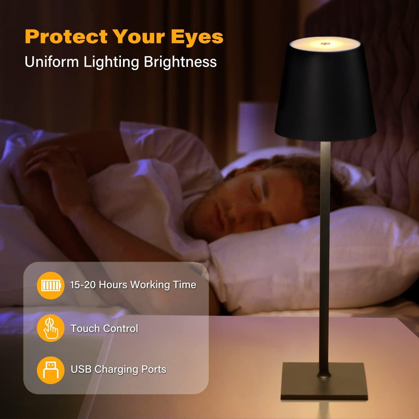 detachable two-tube design for adjustable lamp height