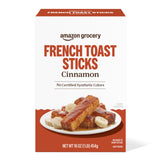 Amazon Grocery Cinnamon French Toast Sticks for Busy Workdays, Ready-to-Eat Frozen Breakfast for Commuters