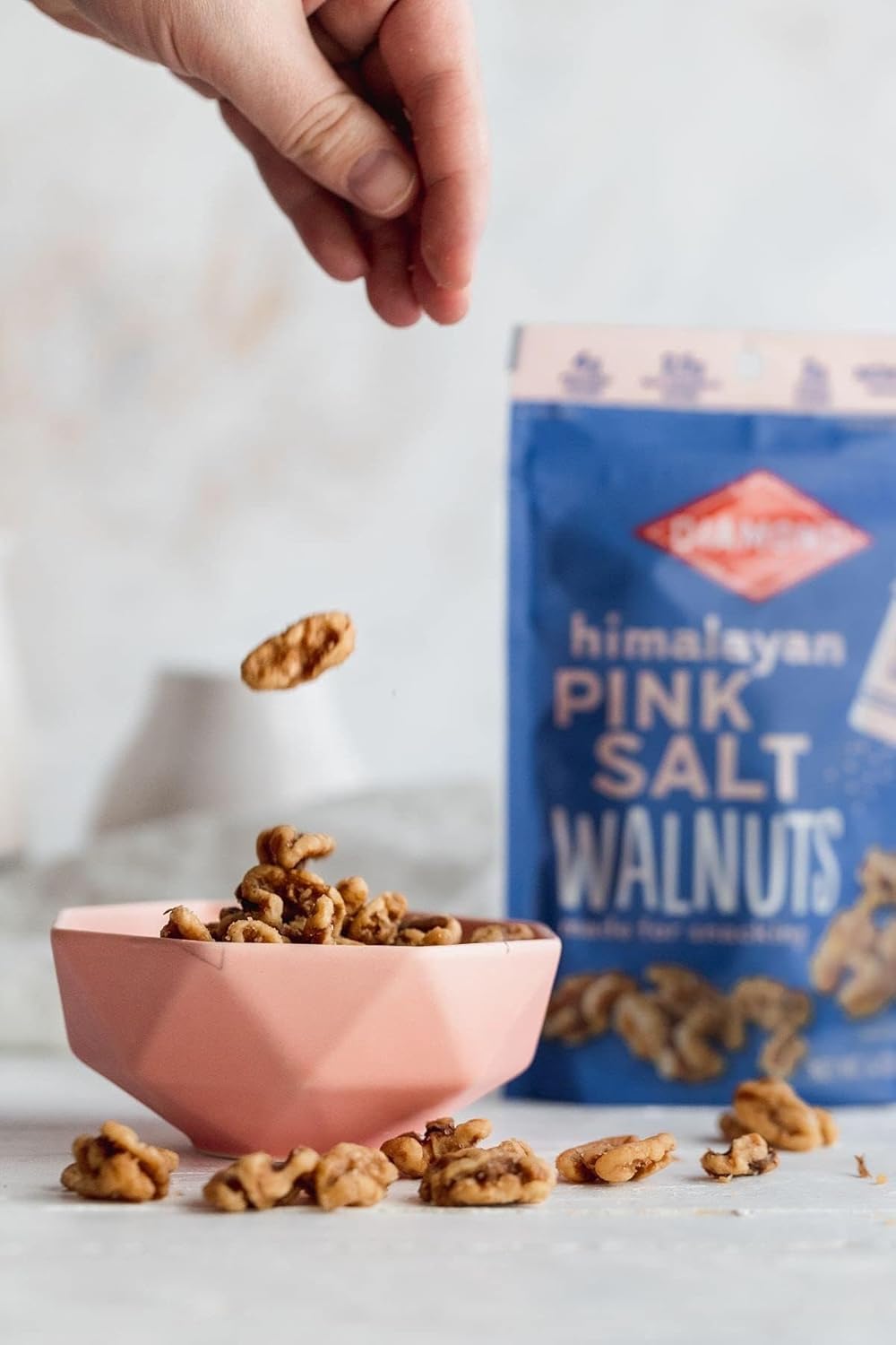 Diamond of California Himalayan Pink Salt Walnuts – Mindful Snacking Staple for Calm Home Pantry Routines