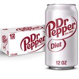 Dr Pepper Diet Soda – Sugar-Free Wellness Companion for Calorie-Conscious Lifestyles, 12 fl oz Cans, Pack of 12