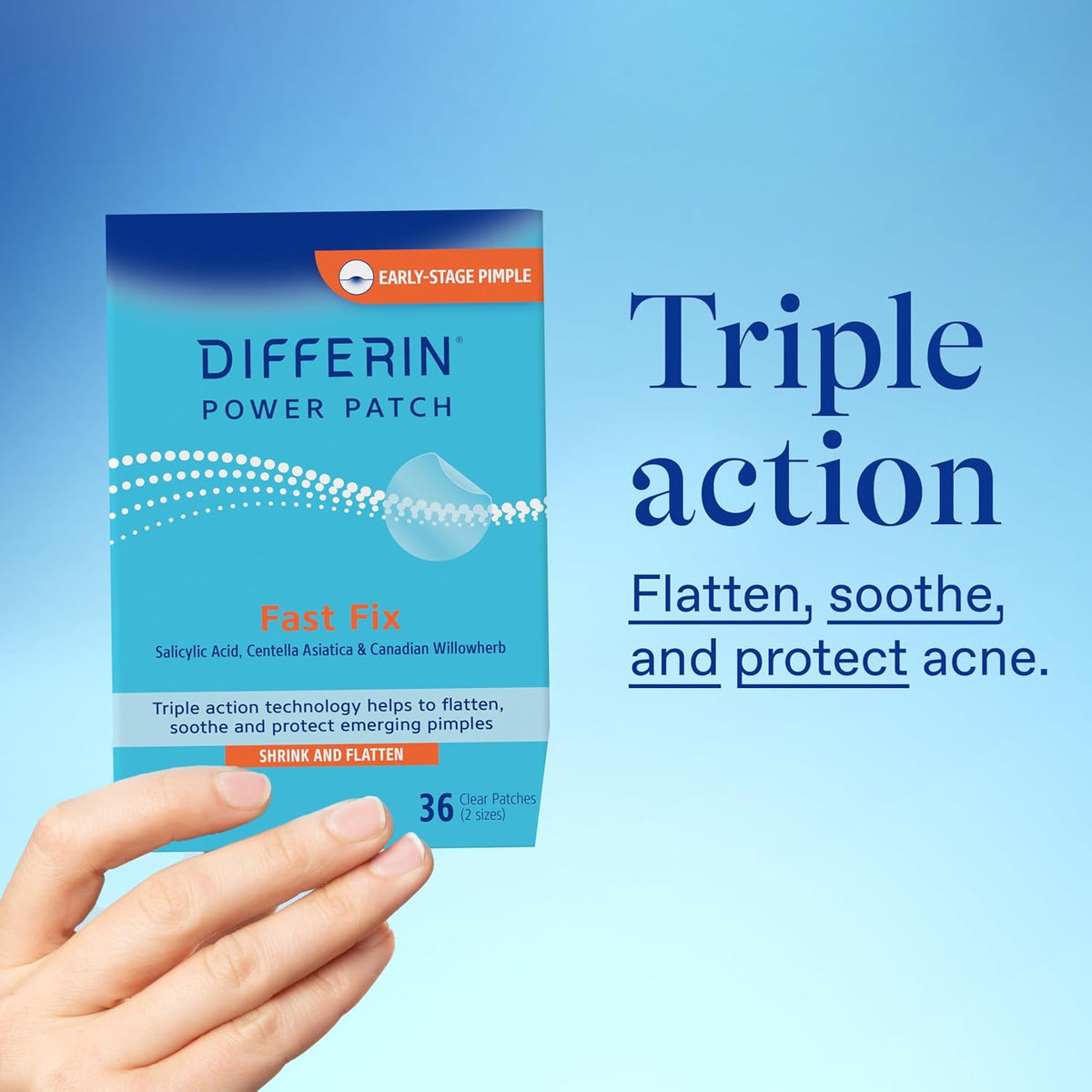Differin Pimple Patches – Dermatologist-Tested for Young Adults, Non-Irritating Spot Care