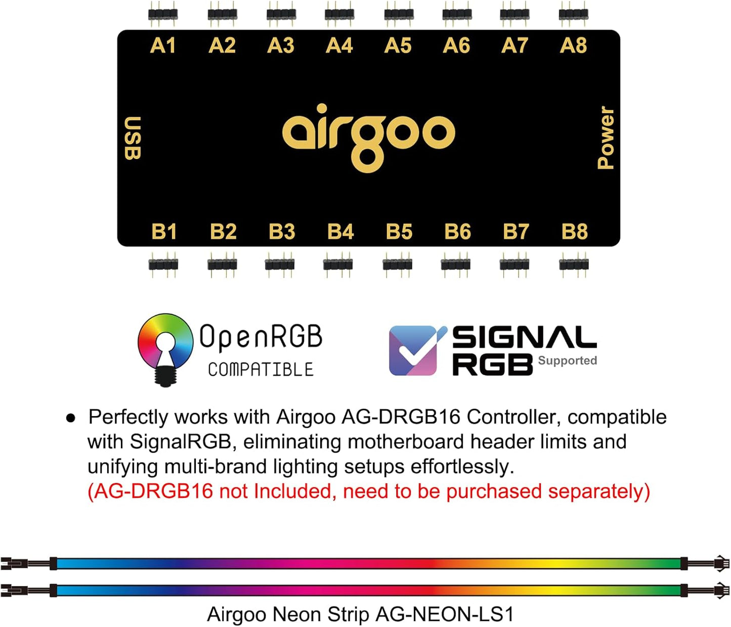 diffused silicone rubber tube housing (15.75 x 0.55 x 0.28 inches) for smooth neon-style light output