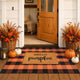 Oreange & Black Plaid - 36" x 60" (Rectangular)