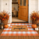 Orange & White Plaid - 36" x 60" (Rectangular)