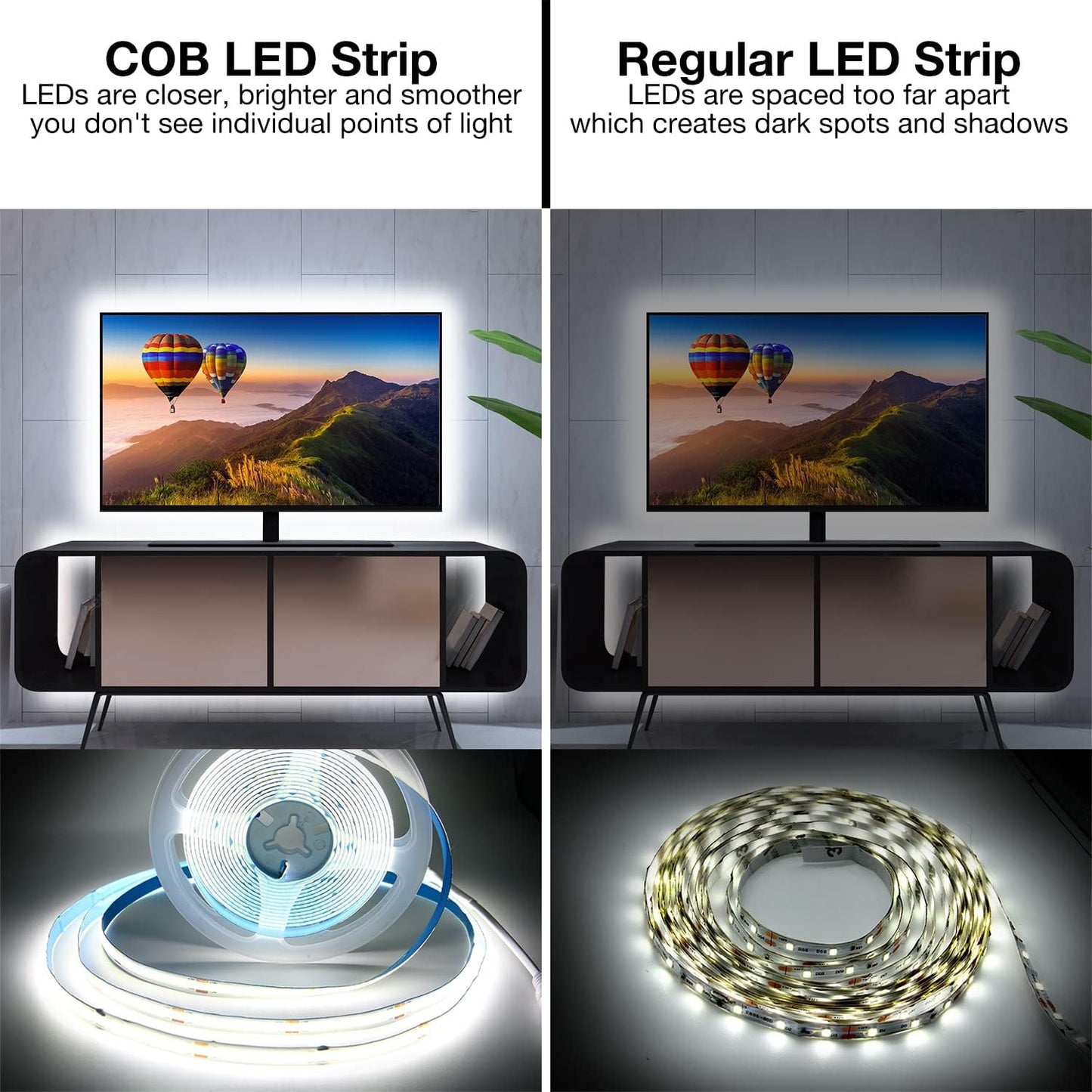 dimmable from 0% to 100% via included inline dimmer controller