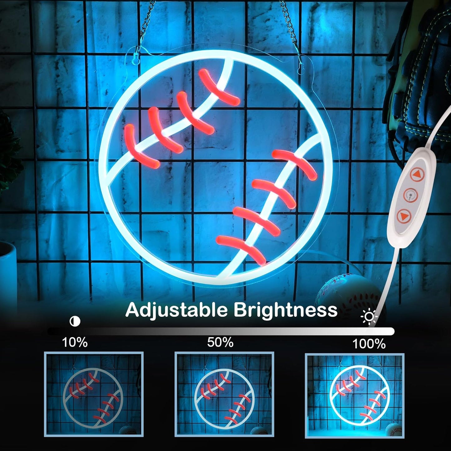 dimmable led lighting controlled via inline switch