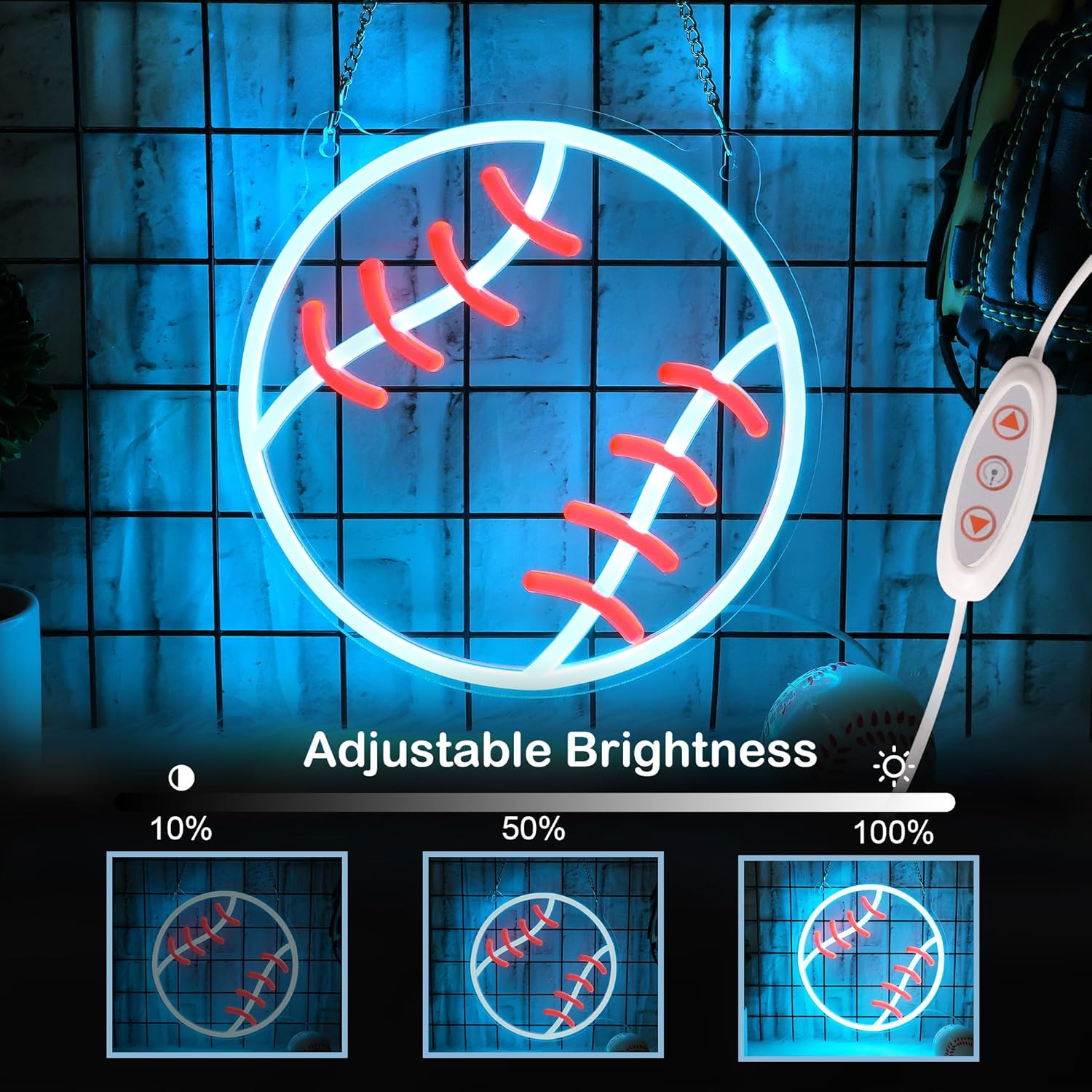 dimmable led lighting controlled via inline switch