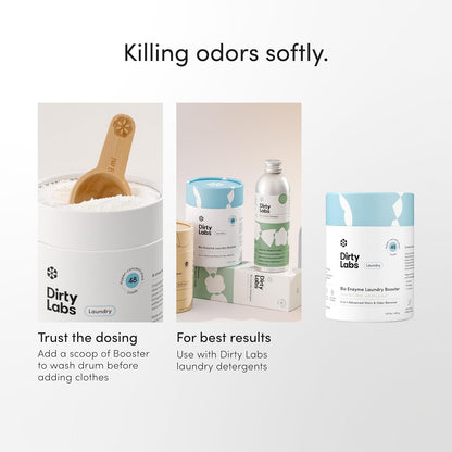 Dirty Labs Scent Free Laundry Booster for Kids' Room Bedding and Residue-Free Infant Sleepwear Washing, 48 Loads