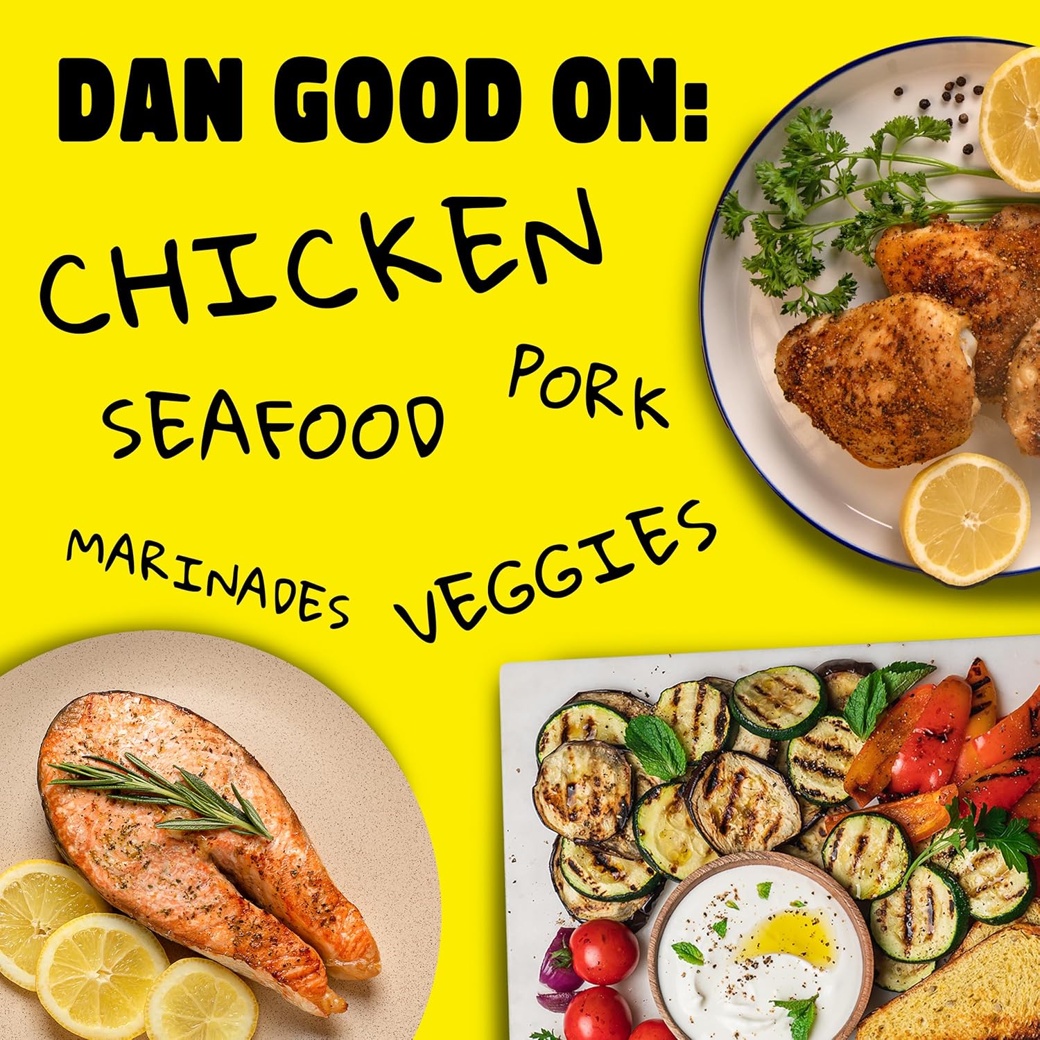 distinct flavor positioning: bright citrus, balanced herb-forward, and bold premium spice